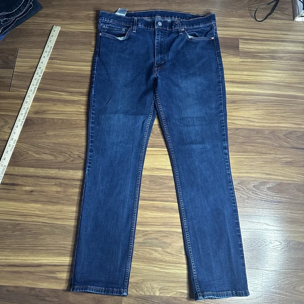 Lot of 2 Levis 511 Jeans Mens 40x32 Black/Blue Slim Fit Stretch Denim Pants